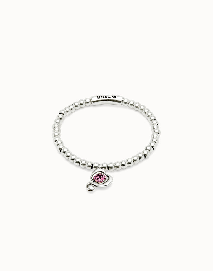 Sterling Silver Plated Ser Expresiva Pink Bracelet PUL2514RSAMTL0