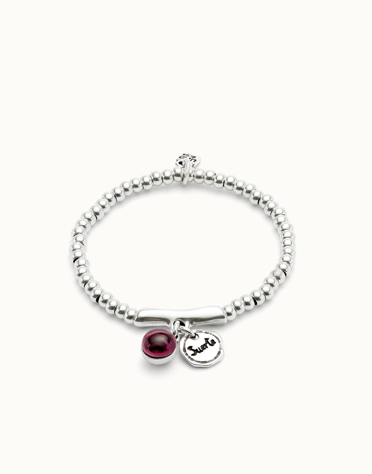 Elegant Sterling Silver Plated Ser Fascinante Purple Bracelet PUL2536MORMTL0 showcasing premium craftsmanship with a distinctive Murano glass accent.