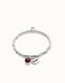 Elegant Sterling Silver Plated Ser Fascinante Purple Bracelet PUL2536MORMTL0 showcasing premium craftsmanship with a distinctive Murano glass accent.