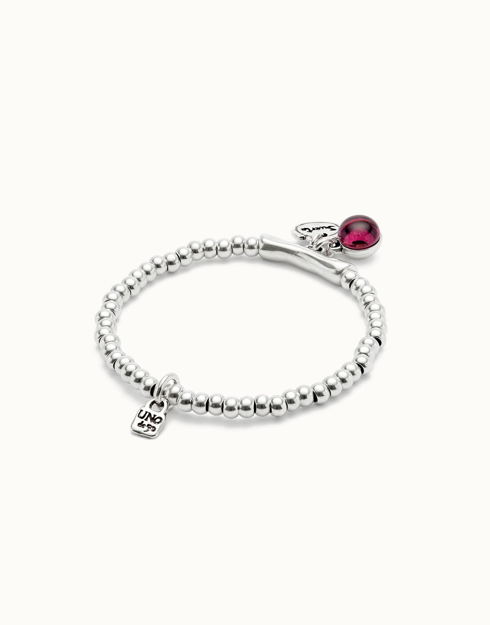 Elegant Sterling Silver Plated Ser Fascinante Purple Bracelet PUL2536MORMTL0 showcasing premium craftsmanship with a distinctive Murano glass accent.
