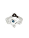 Sterling Silver Plated Ser Expresiva Blue Bracelet PUL2543AZOMTL0 featuring a stunning heart design and vibrant blue crystals, an elegant accessory for statement lovers.