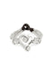 Elegantly designed Sterling Silver Plated Ser Expresiva White Bracelet PUL2543CRSMTL0 featuring a bead bracelet with a sterling silver-plated heart and white crystal, perfect for expressing emotions and individuality.