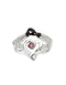 Sterling Silver Plated Ser Expresiva Pink Bracelet PUL2543RSAMTL0 showcasing a vibrant design with pink crystal accents, embodying luxury and self-expression. Perfect statement piece bracelet.