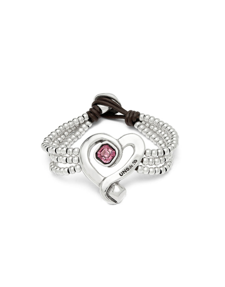 Sterling Silver Plated Ser Expresiva Pink Bracelet PUL2543RSAMTL0