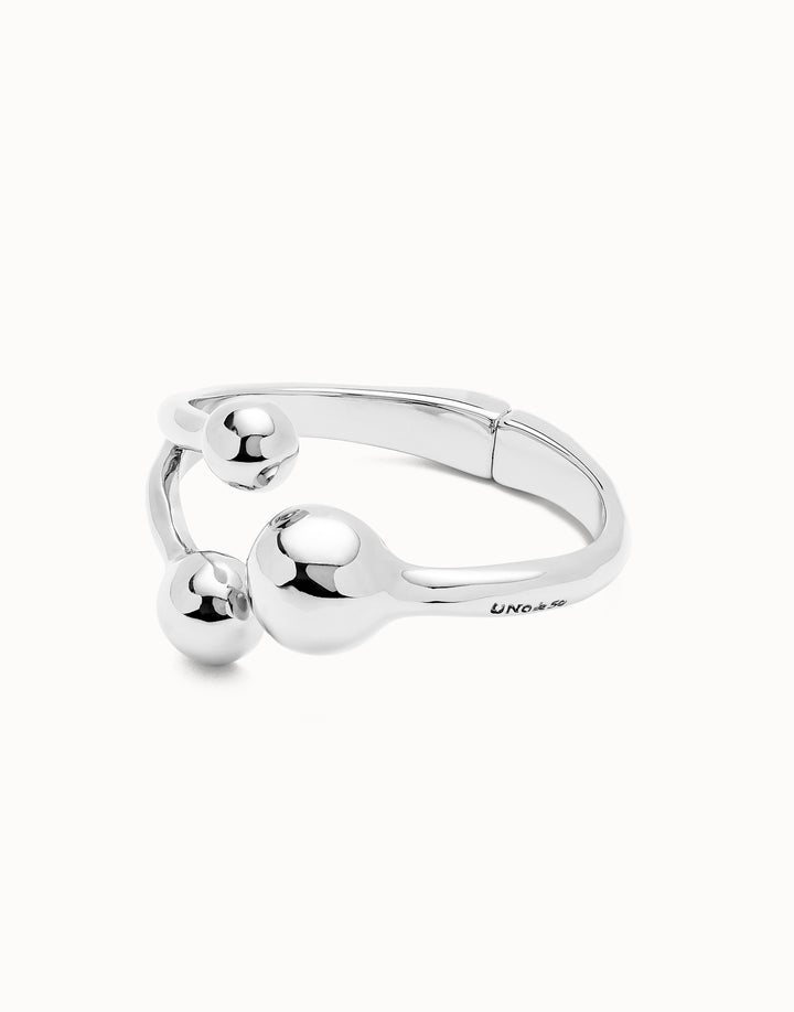 Sterling Silver Plated Ser Intrepida Silver Bangle Bracelet PUL2546MTL0000