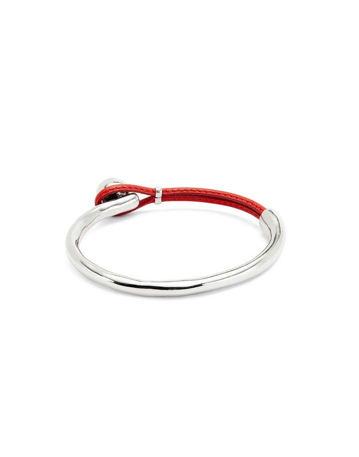 Sterling Silver Plated Ser Intrepida Red Bracelet PUL2551CRLMTL0