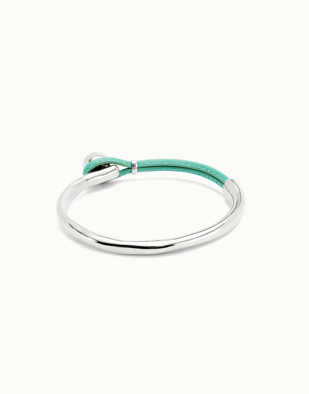 Sterling Silver Plated Ser Intrepida Turquoise Bracelet PUL2551TQSMTL0
