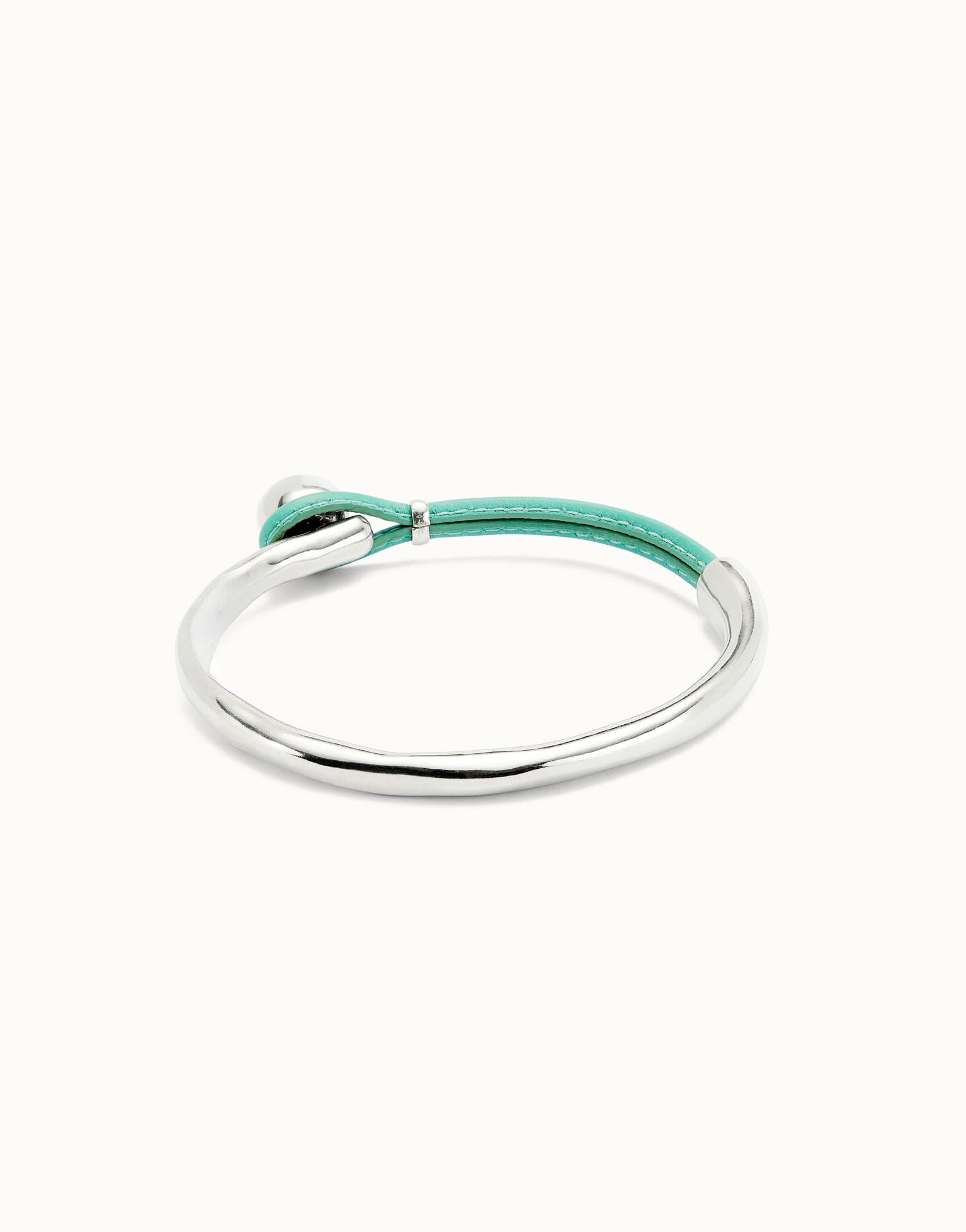 Sterling Silver Plated Ser Intrepida Turquoise Bracelet PUL2551TQSMTL0