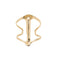 Alloy Rigid 18K Gold Plated Stingray Structure Bangle Bracelet PUL2552ORO000