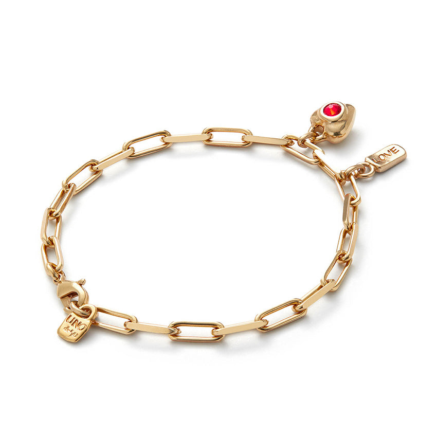 18k Gold Plated Ser Unico Red Bracelet PUL2567ROJORO0