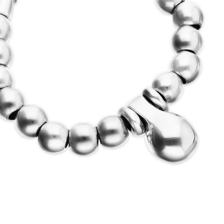  Medium Sterling Silver Alloy Shapes Of Balls And Big Shaped Ball Bracelets PUL2608MTL000