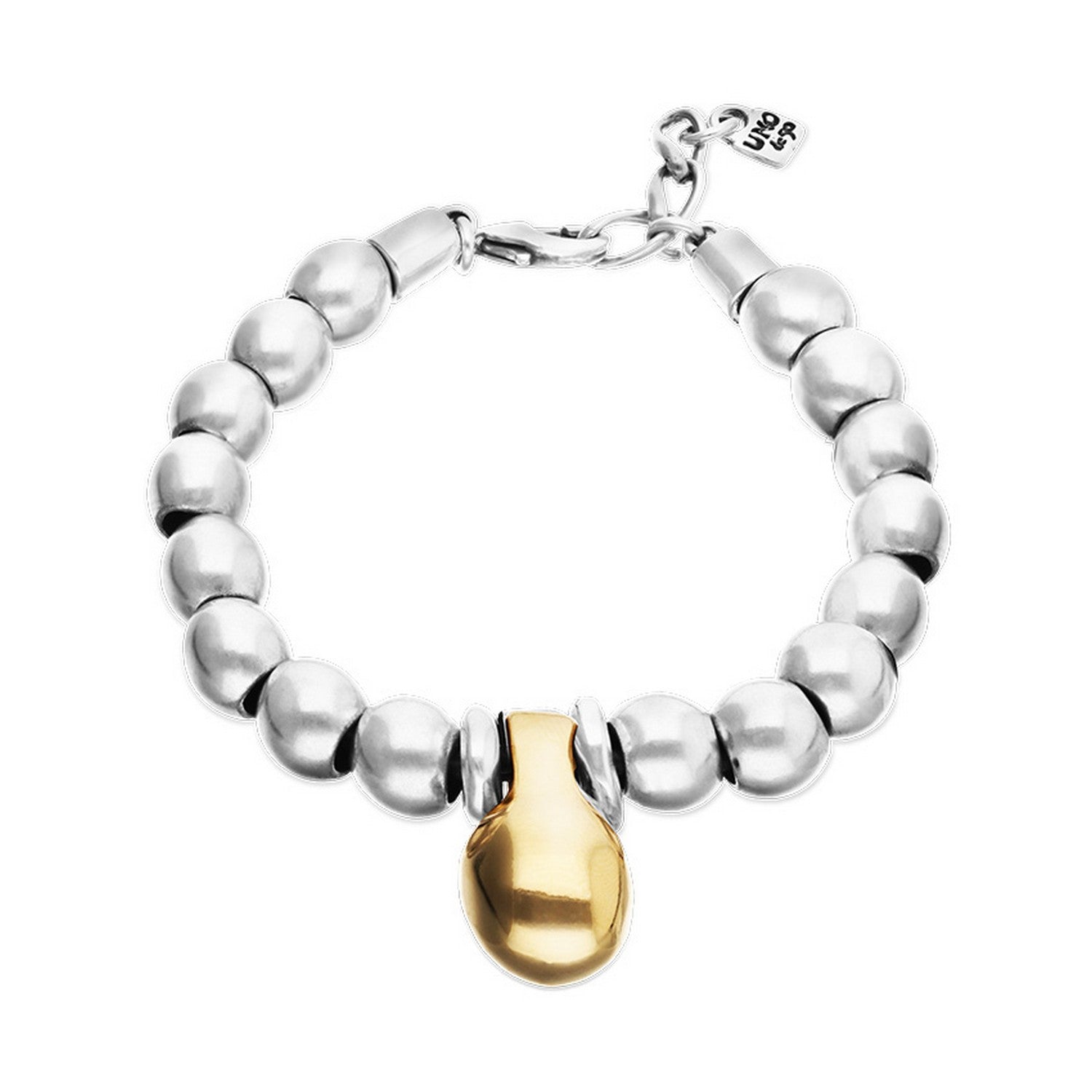  Medium Sterling Silver Alloy Shapes Of Balls And Big Shaped Ball In Gold 18K Bracelets PUL2608OROMTL