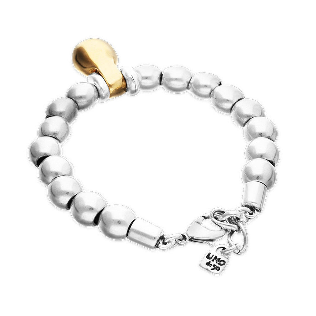  Medium Sterling Silver Alloy Shapes Of Balls And Big Shaped Ball In Gold 18K Bracelets PUL2608OROMTL