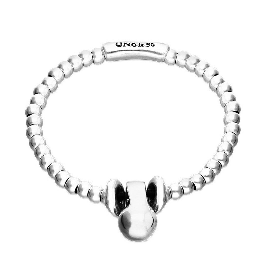 Sterling Silver Alloy Small Shaped Balls And Big Shaped Ball Bracelets PUL2609MTL000