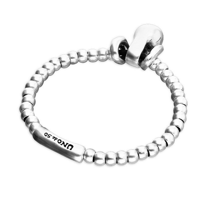 Sterling Silver Alloy Small Shaped Balls And Big Shaped Ball Bracelets PUL2609MTL000