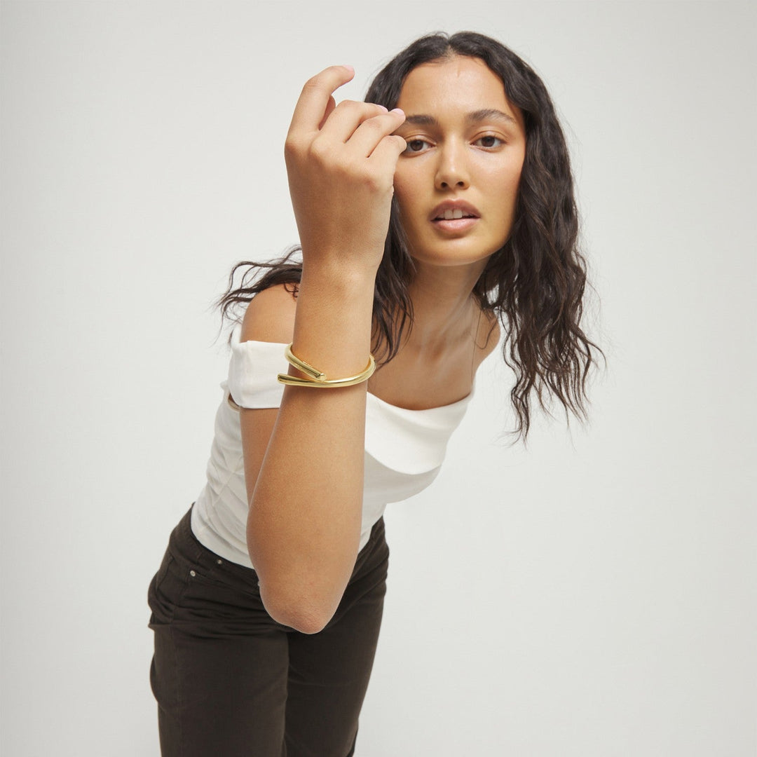 18K Gold Alloy In The Shape Of A Tube Bangles PUL2630ORO000