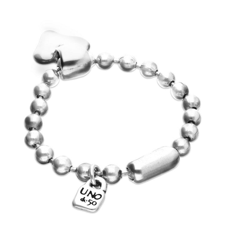 Sterling Silver Plated Ball Heart Detail Bracelets PUL2636MTL000