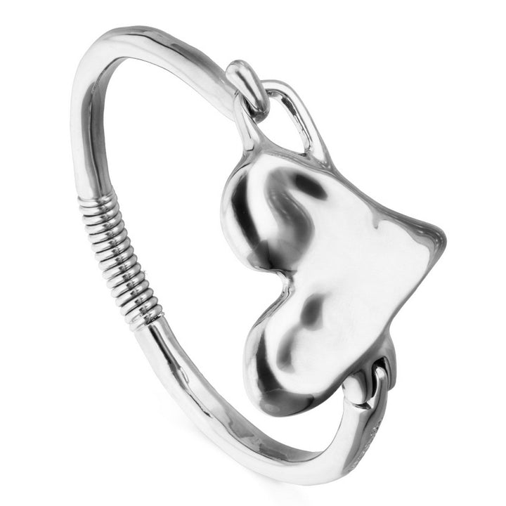 Metal Alloy Semi Rigid Plated In Gold 18K Heart Detail bangles PUL2639MTL000