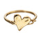 Metal Alloy Semi Rigid Plated In Sterling Silver Heart Detail bangles PUL2639ORO000