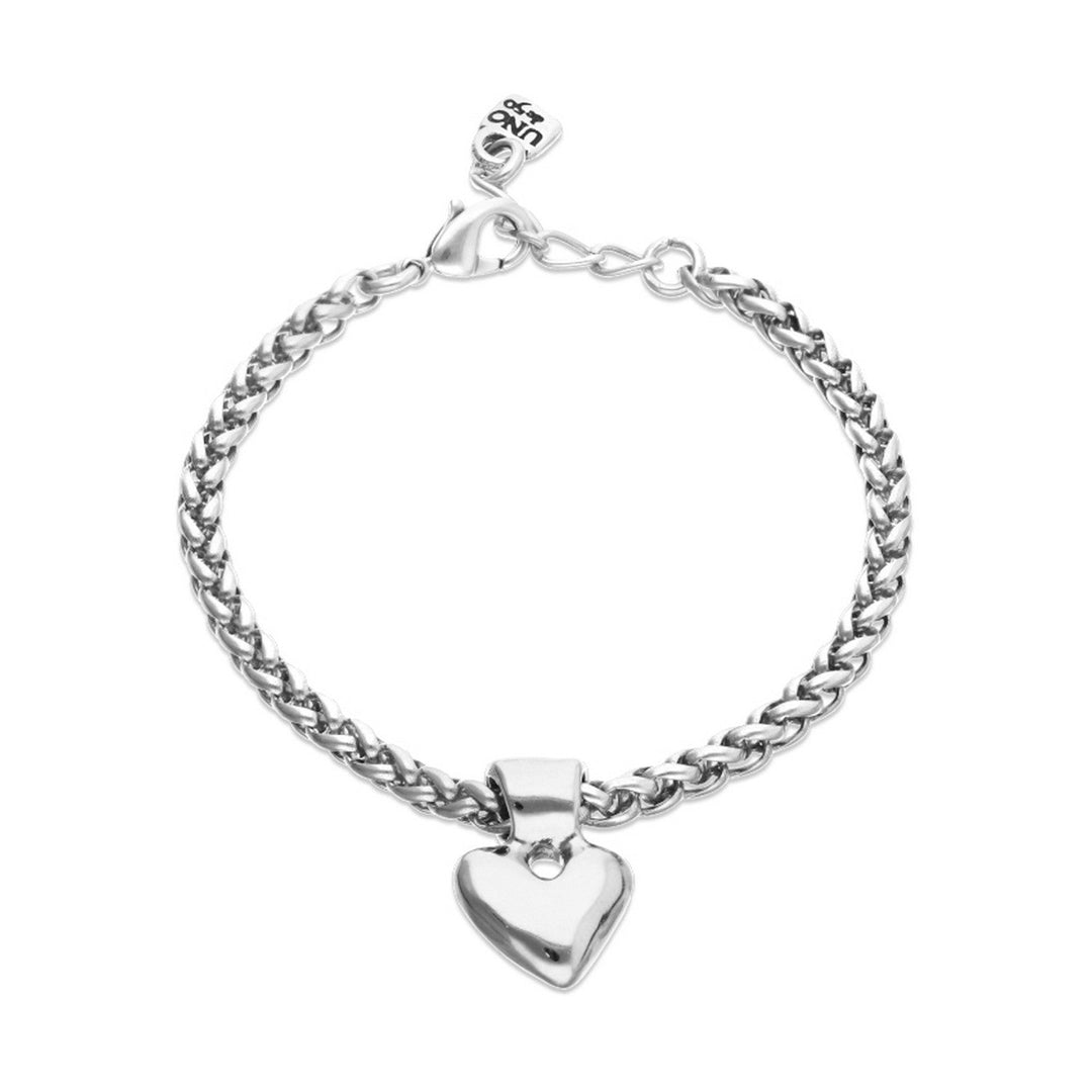 Heart Detail Plated In Sterling Silver Bracelets PUL2642MTL000