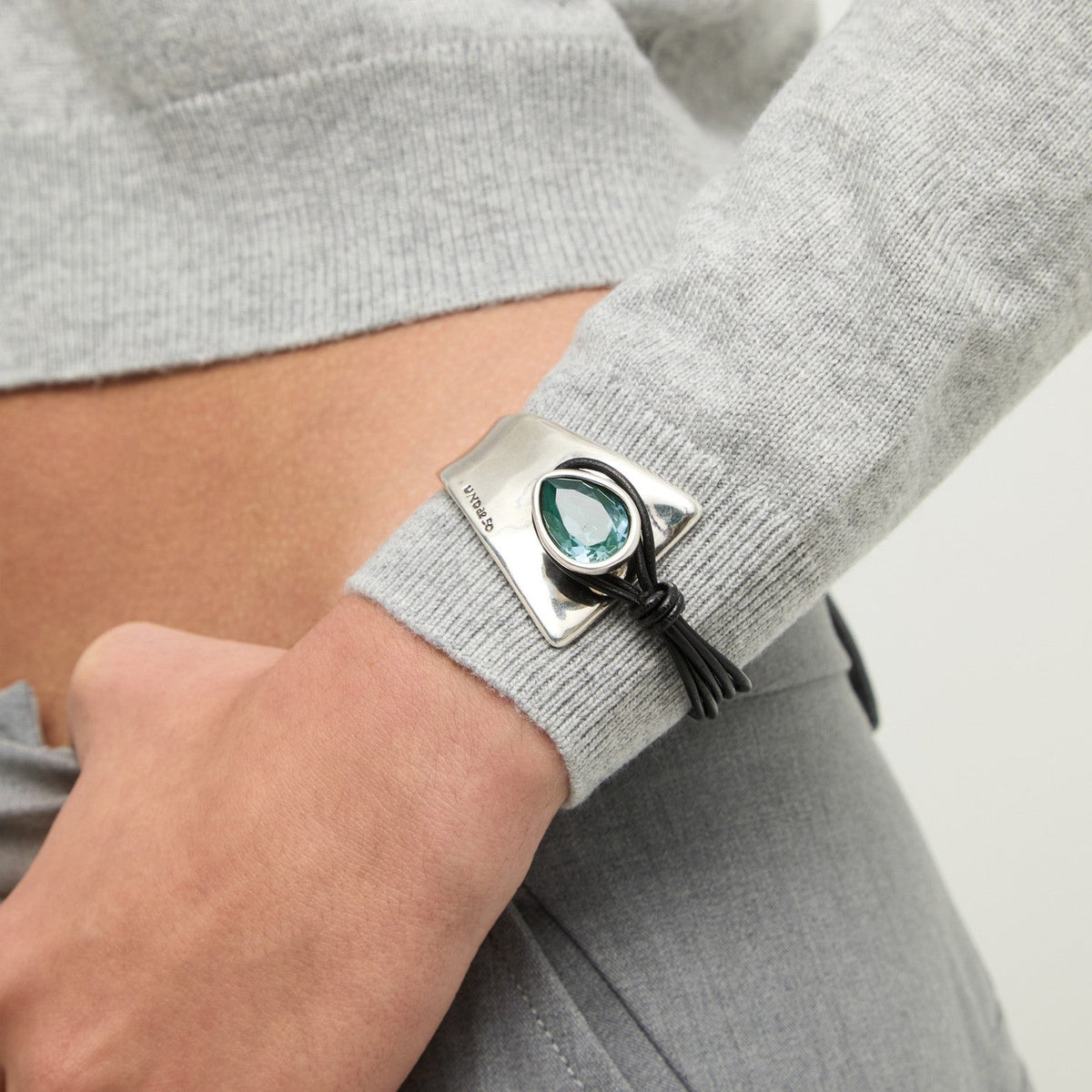 UNOde50 Presagio Silver Plated Bracelet PUL2649VRDMTL