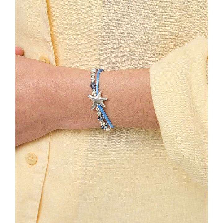 UNOde50 Sisterstar Silver Plated Bracelet PUL2657AZUMTL