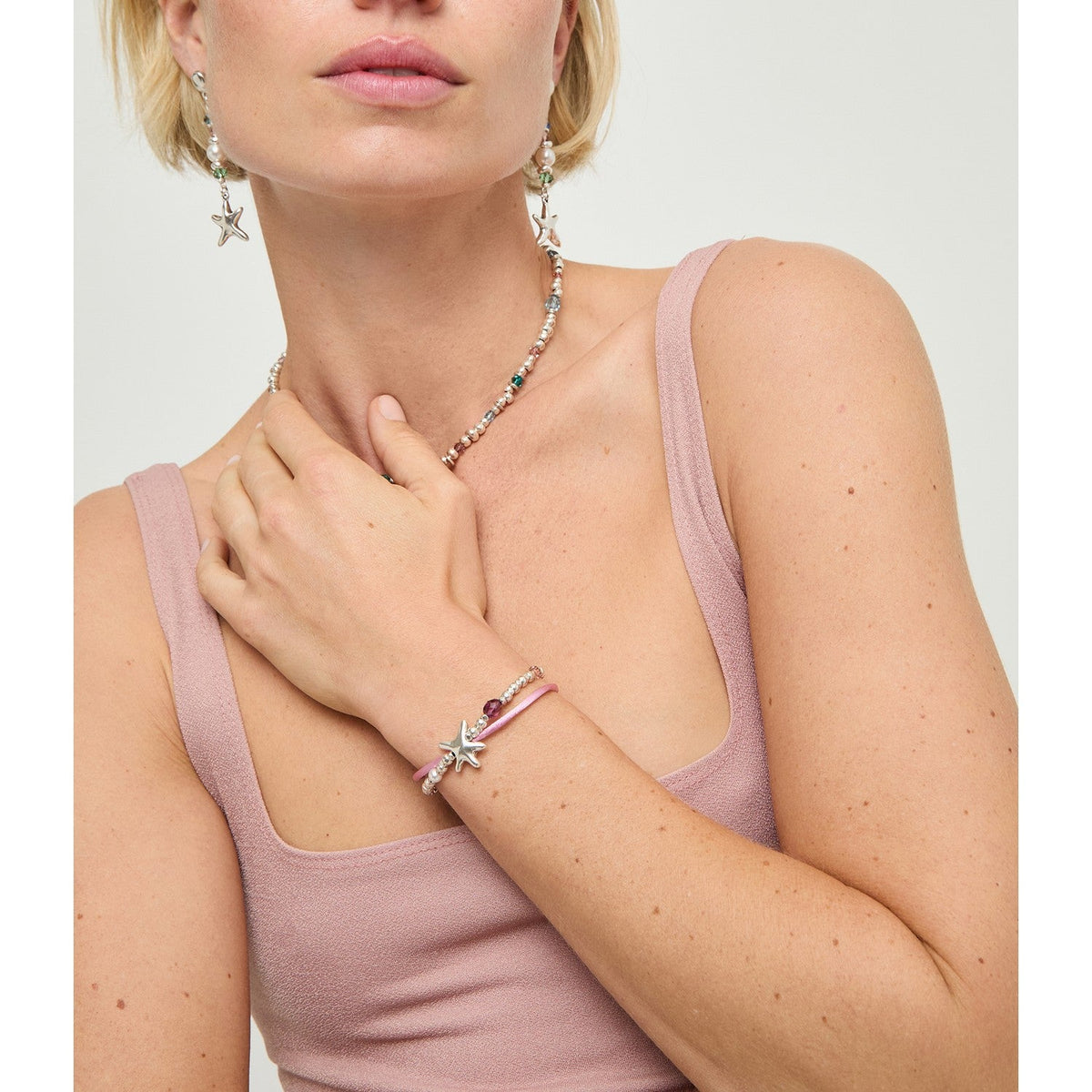 UNOde50 Sisterstar Silver Plated Bracelet PUL2657RSAMTL