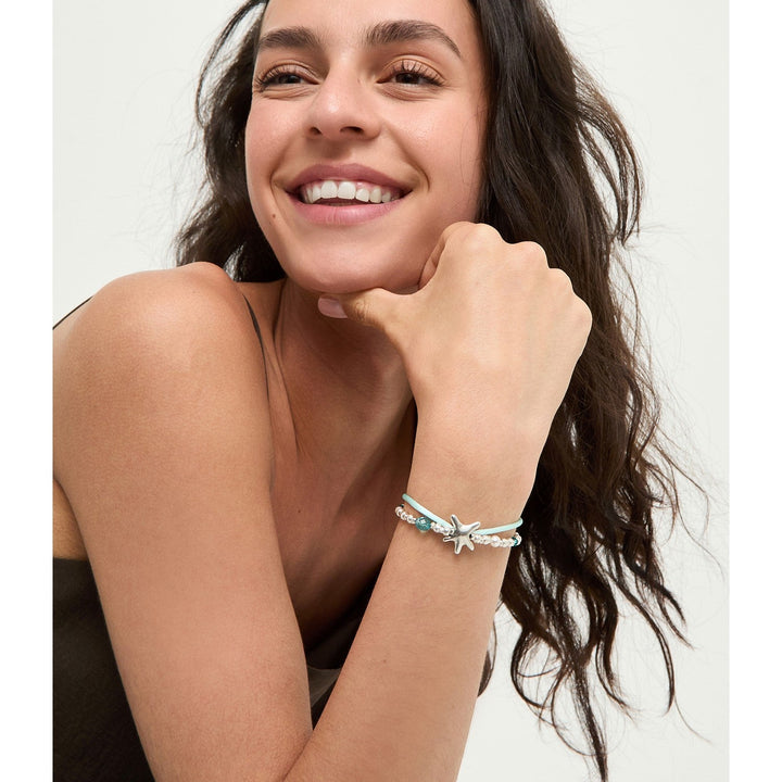 UNOde50 Sisterstar Silver Plated Bracelet PUL2657VRDMTL
