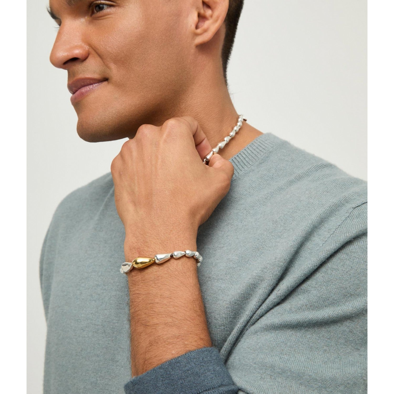 UNOde50 Medelux Gold & Silver Plated Bracelet PUL2663OROMTL