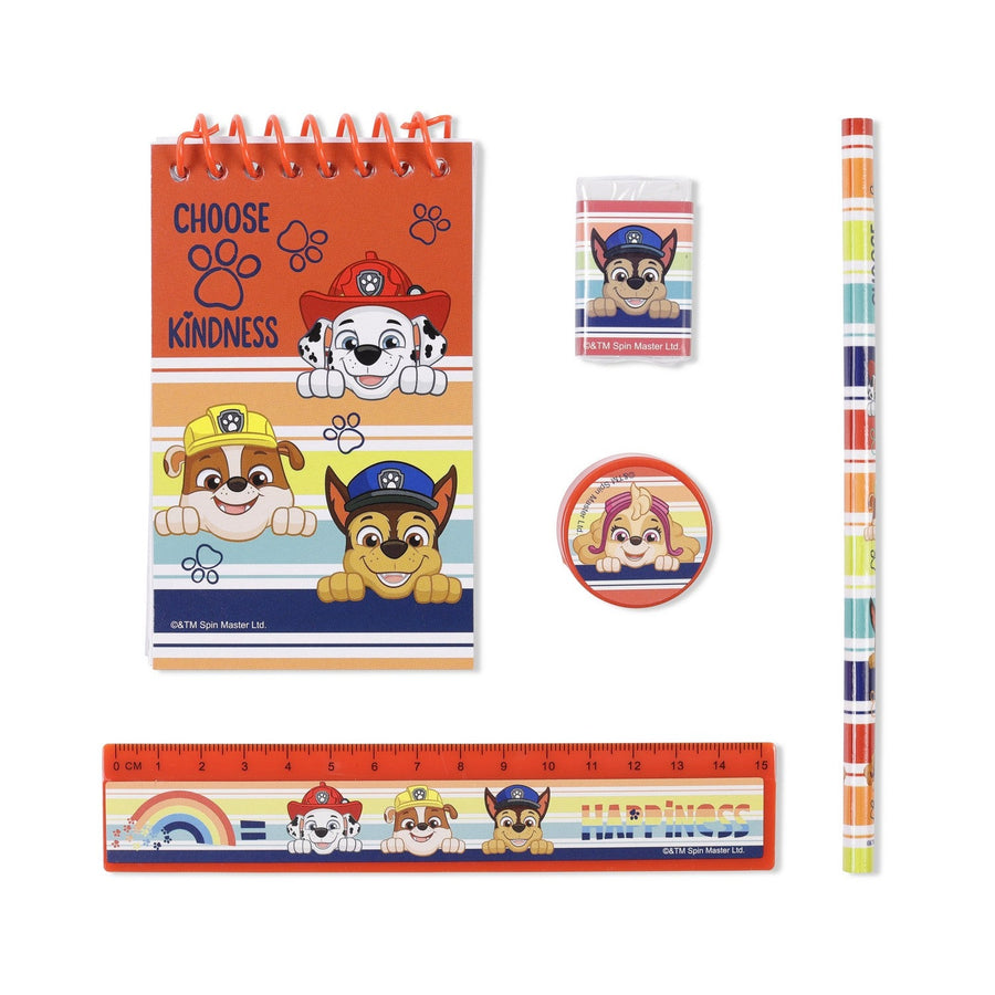 Pre School 5Pcs Set Paw Patrol Orange Stationery PW19768
