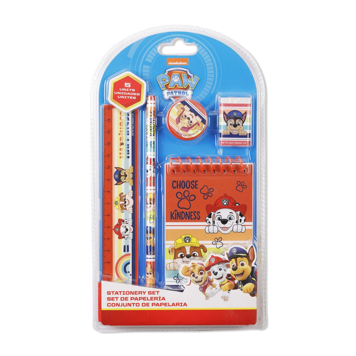 Pre School 5Pcs Set Paw Patrol Orange Stationery PW19768