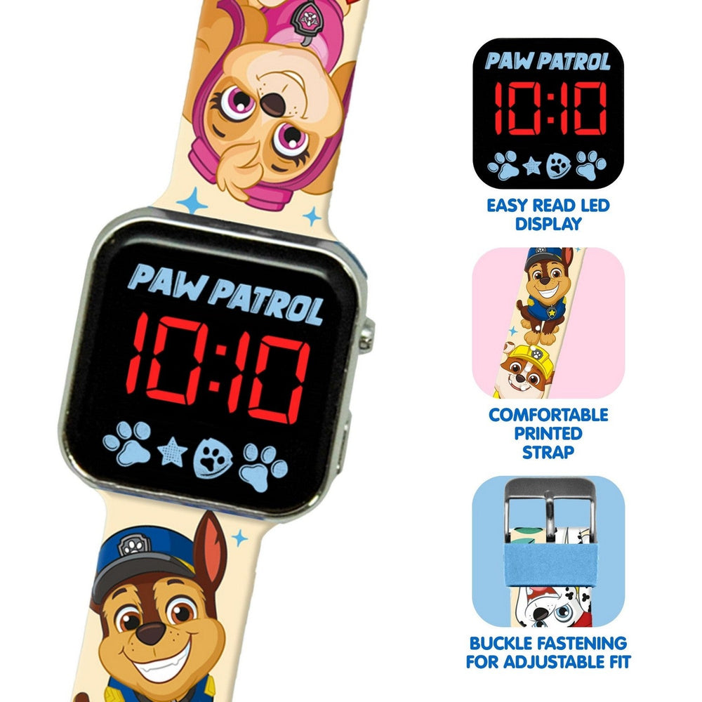 Pre School Paw Patrol Led Orange Watch PW19961