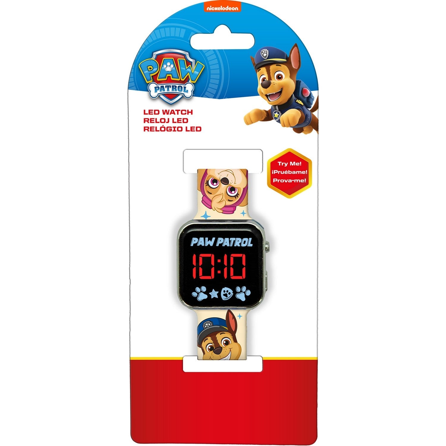 Pre School Paw Patrol Led Orange Watch PW19961