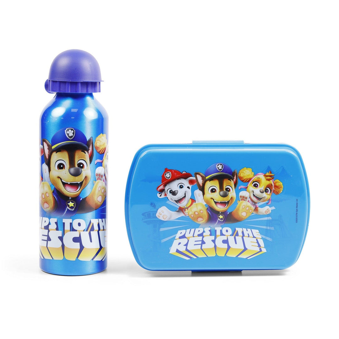 Pre School 2 Piece Lunch Box + Aluminium Canteen 500Ml Paw Patrol Turquoise PW19992