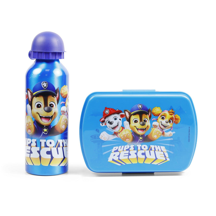 Pre School 2 Piece Lunch Box + Aluminium Canteen 500Ml Paw Patrol Turquoise PW19992
