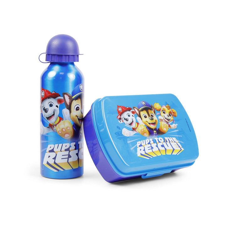 Pre School 2 Piece Lunch Box + Aluminium Canteen 500Ml Paw Patrol Turquoise PW19992