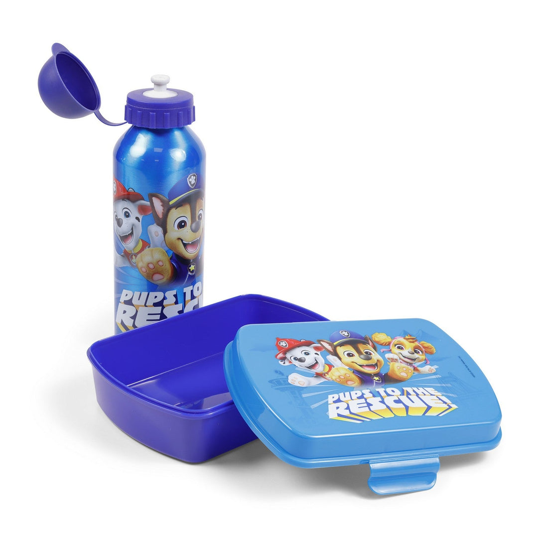 Pre School 2 Piece Lunch Box + Aluminium Canteen 500Ml Paw Patrol Turquoise PW19992