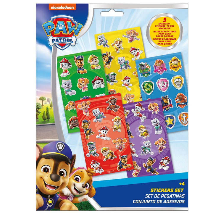 Pre School 5 Pcs Stickers Paw Patrol Orange Set PW20007