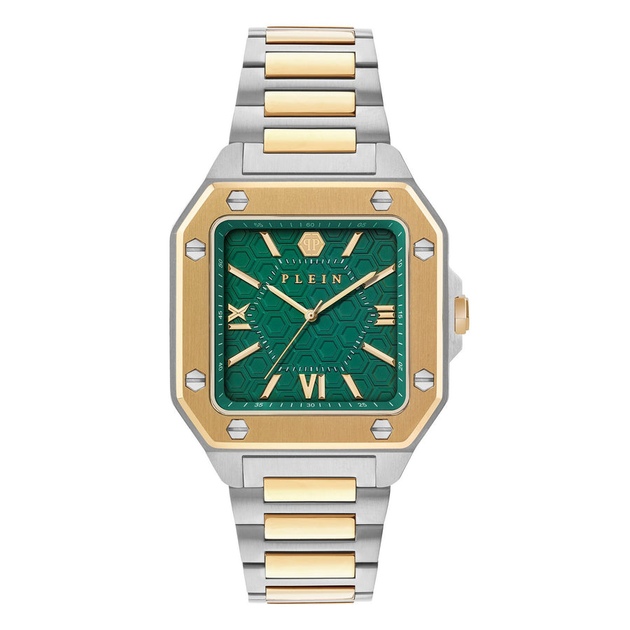 Philipp Plein Men’s Plein Edge 42 mm Green Dial Bracelet Watch PWYGA0326