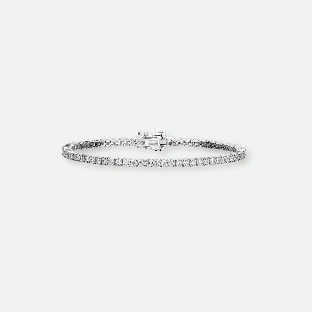 Penelope | 9ct White Gold 3ct tw Lab Grown Diamond Bracelet-0