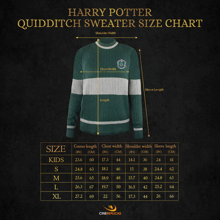 Harry Potter Sweater Quidditch Slytherin - KIDS CR1522