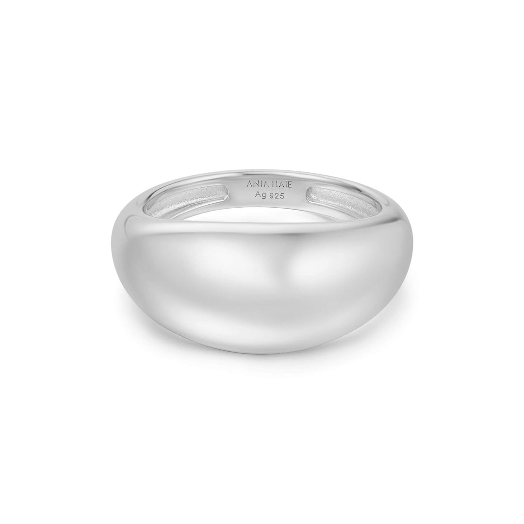 Silver Bold Dome Ring R062-01H