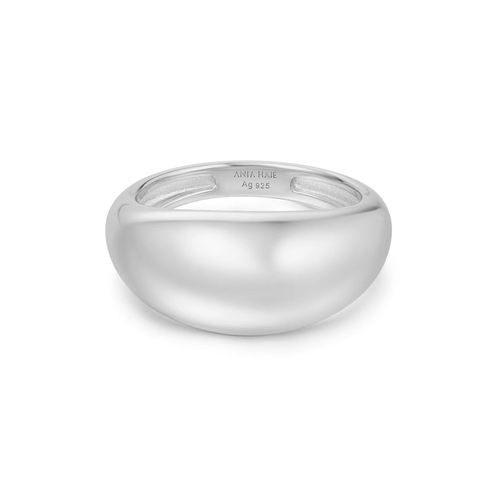 Silver Bold Dome Ring R062-01H