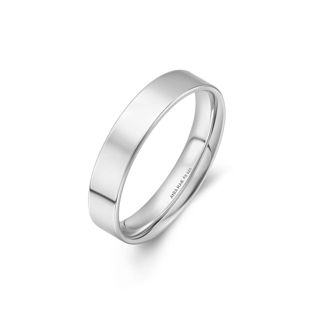 Silver 4mm Smooth Band R064-03H