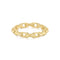 Gold Paper Clip Link Ring R067-01G