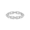 Silver Paper Clip Link Ring R067-01H