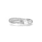 Silver Sparkle Pearl Crossover Adjustable Ring R069-01H