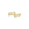 Ania Haie Wanderer Gold Organic Pebble Spiral Bezel Adjustable Ring R076-01G