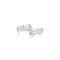 Ania Haie Wanderer Silver Organic Pebble Spiral Bezel Adjustable Ring R076-01H