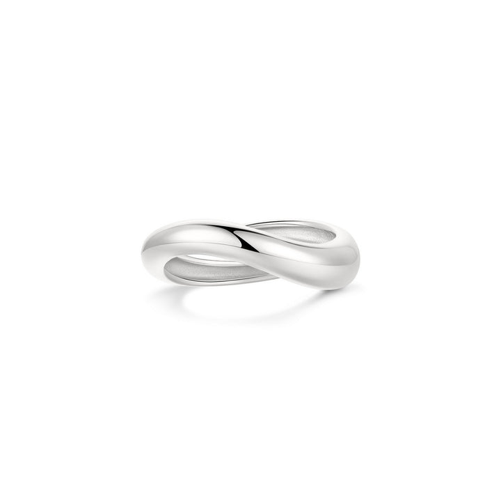 Ania Haie Fairy Dust Silver Spiral Adjustable Ring R079-02H